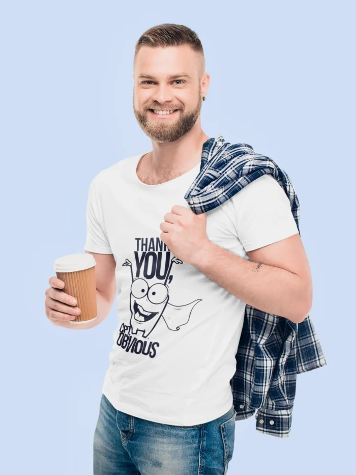 Elevate your everyday style with this amusing tee that's perfect for any laid-back occasion.