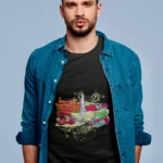 Embrace the essence of Amsterdam in every stitch, as the shirt embodies the city's eclectic spirit.