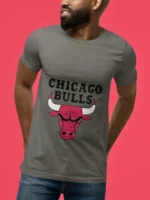 Perfect for game nights, casual outings, or simply asserting your allegiance, this T-shirt is a must-have for every Bulls fan.