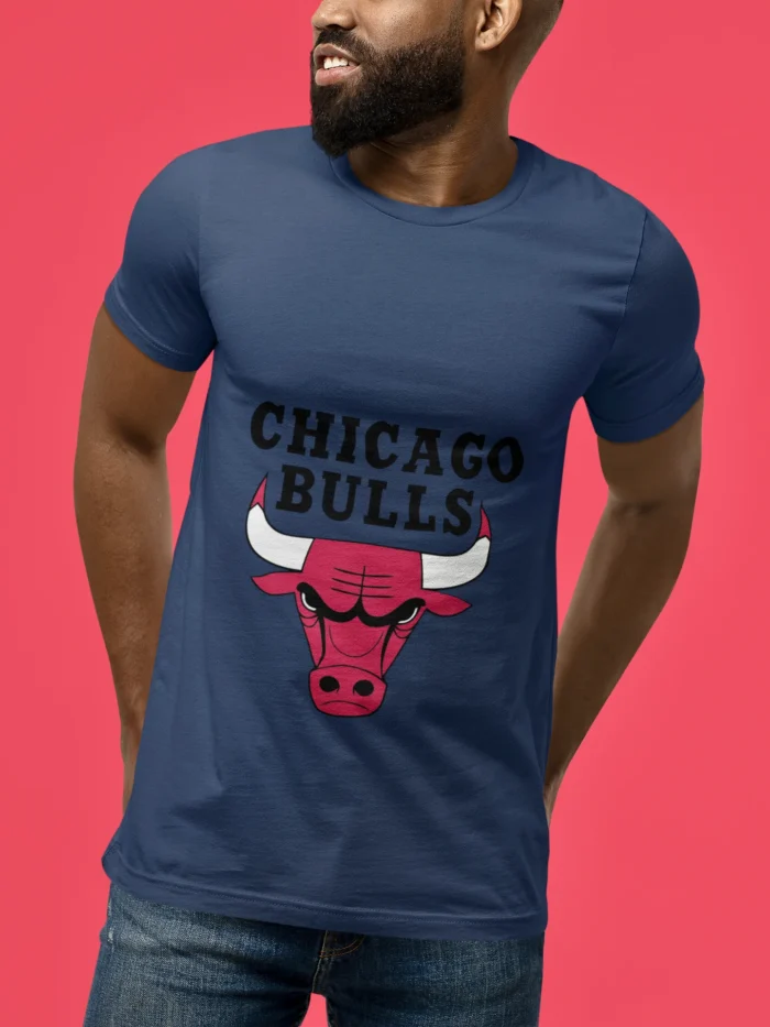 Perfect for game nights, casual outings, or simply asserting your allegiance, this T-shirt is a must-have for every Bulls fan.