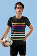 Rainbow-themed Create Your Own Happiness Graphic T-shirts