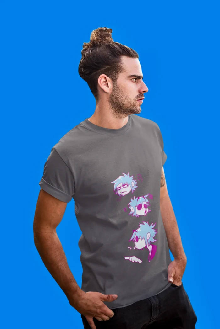 Whether you're a die-hard anime fan or just looking to add a playful touch to your wardrobe, this tee is a must-have for those who appreciate the art of humor and self-expression.