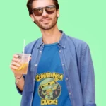 Cowabunga your way through the day in this bold and vibrant shirt