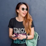 Enjoy Enjoy Enjoy Graphic T-shirts for Women