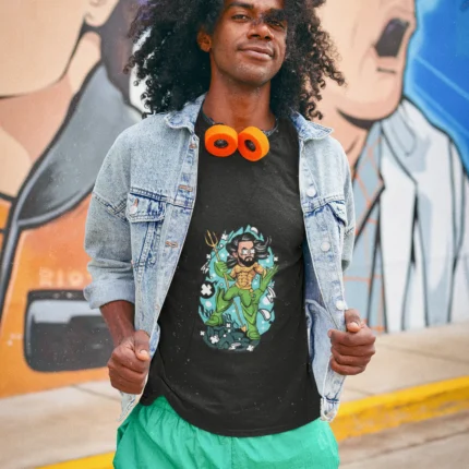 Stand out from the crowd and embrace your inner superhero with this unique Chibi Aquaman Men's T-shirt.