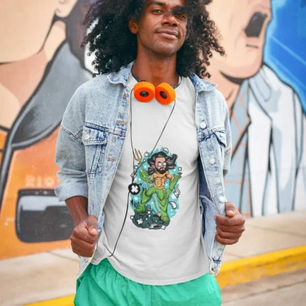 Stand out from the crowd and embrace your inner superhero with this unique Chibi Aquaman Men's T-shirt.