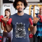 Crafted with precision, the shirt captures the essence of the Black Panther in a charming chibi design, blending strength with an endearing charm.