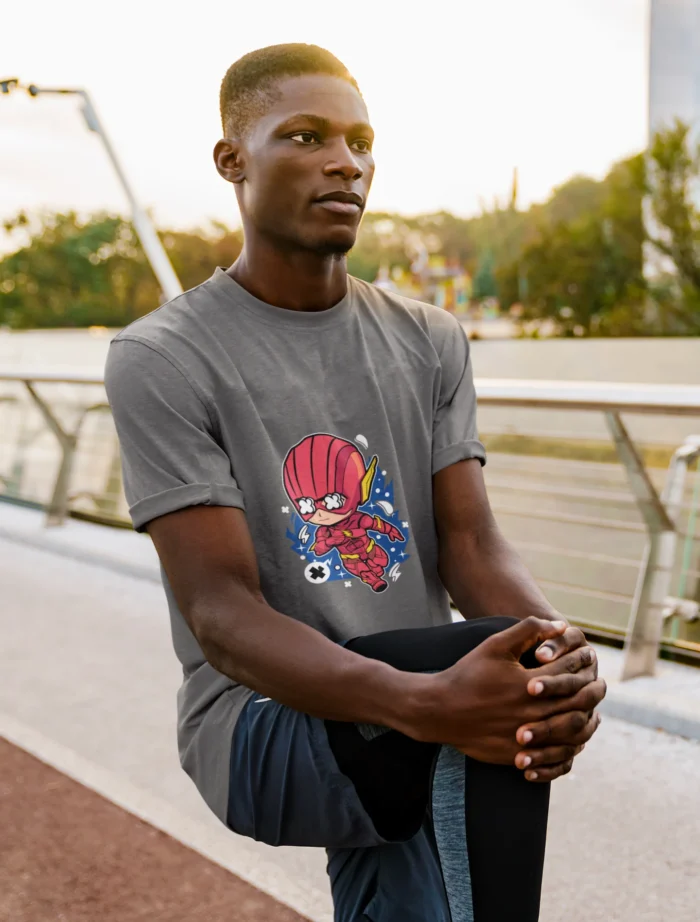 Embrace the lightning bolt and let your fashion sense race ahead with this unique and stylish Chibi Flash tee.