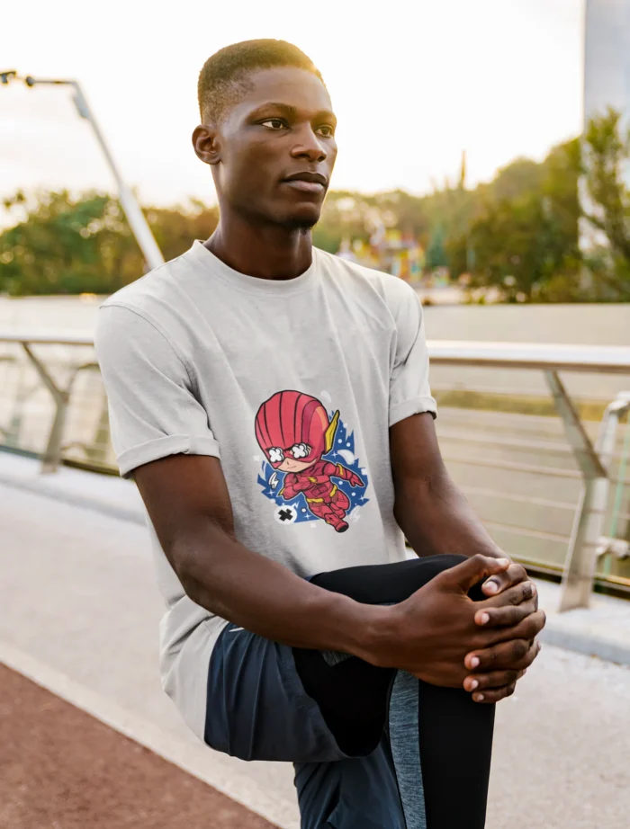 Embrace the lightning bolt and let your fashion sense race ahead with this unique and stylish Chibi Flash tee.