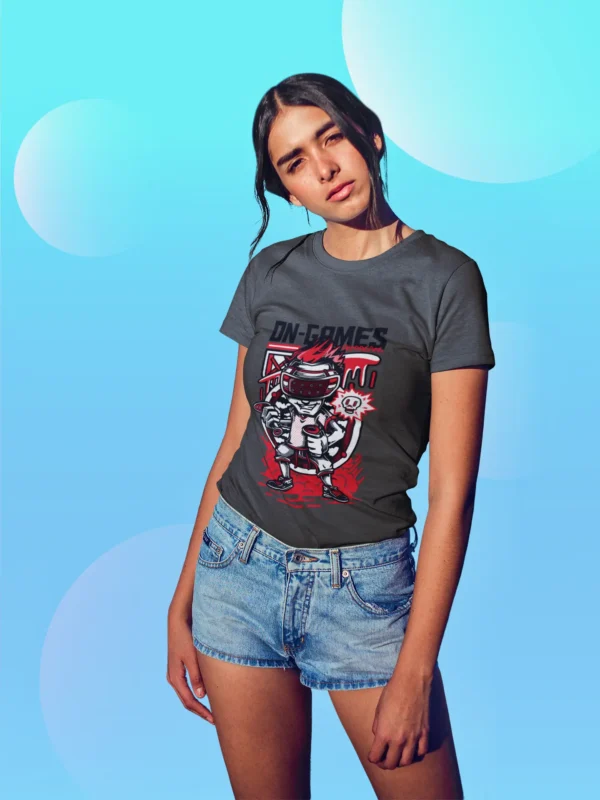 On Games Printed T-shirts For Women