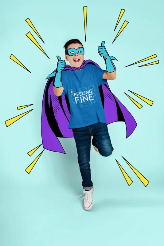 Feeling Fine Graphic Kids' T-shirt!