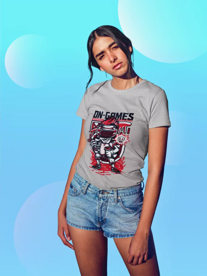 On Games Printed Tshirts For Women