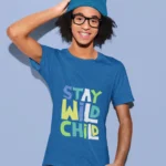 Stay Wild Child Graphic Boys T-Shirts