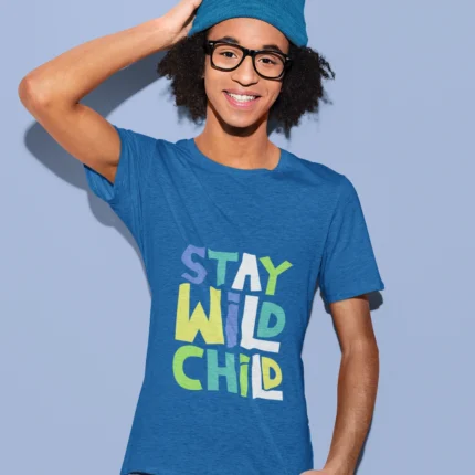 Stay Wild Child Graphic Boys T-Shirts