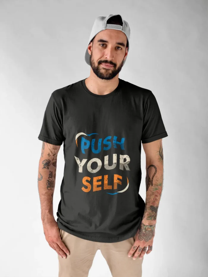 Push yourself Gym T-shirts For Men