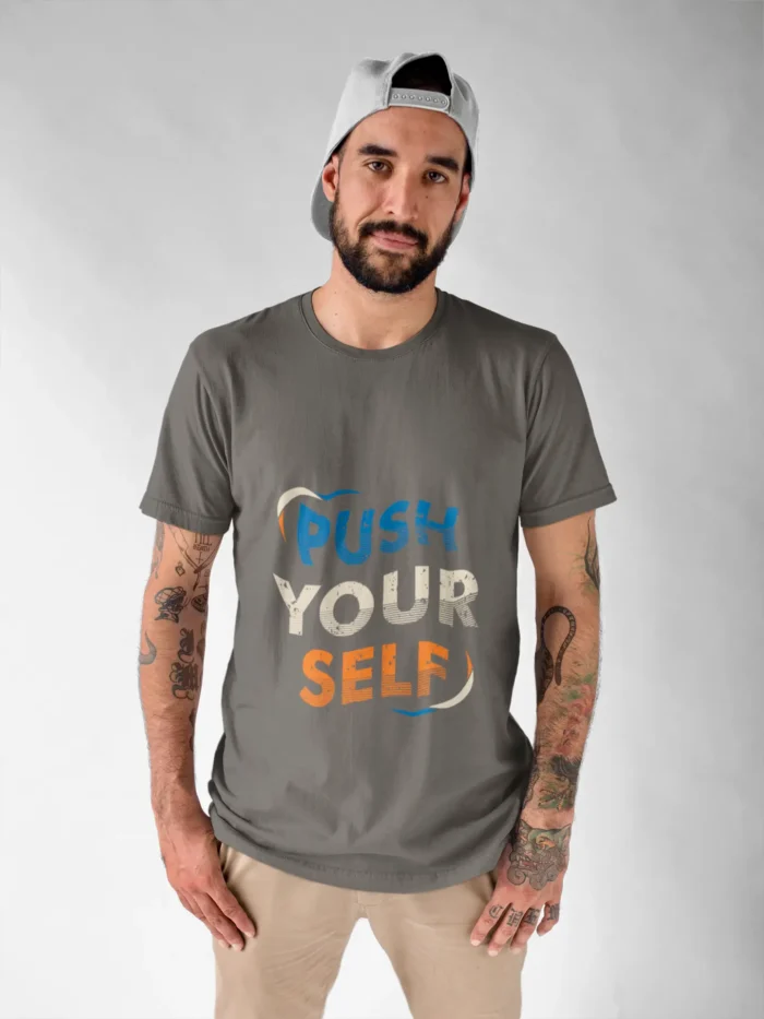 Push yourself Gym T-shirts For Men