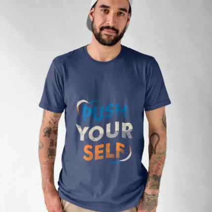 Push yourself Gym T-shirts For Men