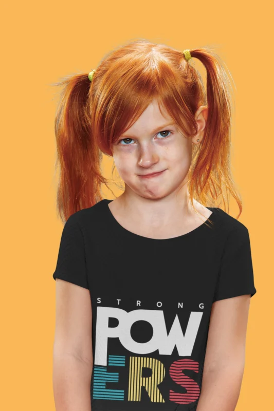 Powers printed graphic t-shirts kids