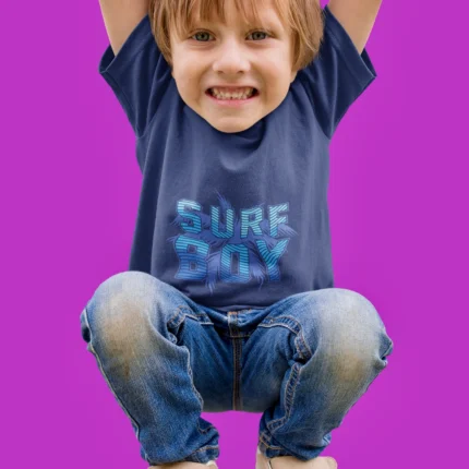 Surf Boy Graphic Kids T-Shirts: