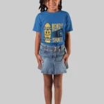 Ready to skate printed graphic t-shirt for girls