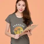 Paradise Island Printed Tees for Women
