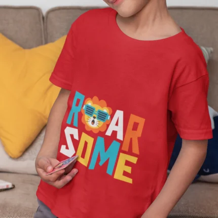 Stay Cool Awesome Boy Kids Round Neck T-Shirts