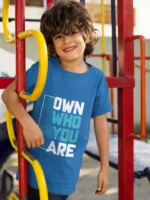 OWN WHO YOU ARE Kids Round Neck T-Shirts