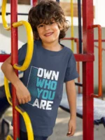 OWN WHO YOU ARE Kids Round Neck T-Shirts