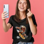 Step into a world where dogs ride skateboards against a vibrant backdrop of graffiti, and let your fashion sense make a statement.