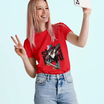 Dive into a world where the grace of a wolf meets the edginess of skateboard graffiti, creating a unique blend of fierceness and street-smart sophistication.