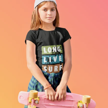 Long Live Surf Printed Graphic T-shirts for Kids