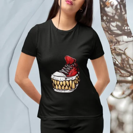Crafted with a meticulous eye for detail, this tee is more than just a garment – it's a statement piece for those who embrace the mystique of the shadows.