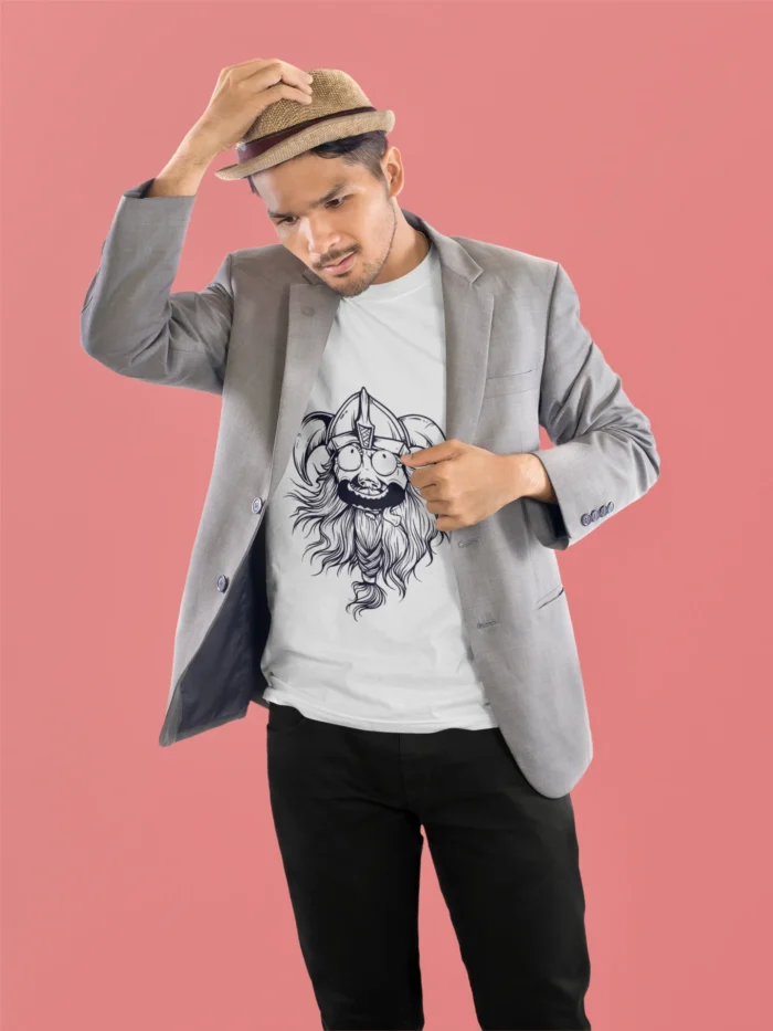 Viking aesthetics with a modern twist. Whether you're a history enthusiast or just love a good chuckle, this shirt is the perfect blend of whimsy and warrior spirit.