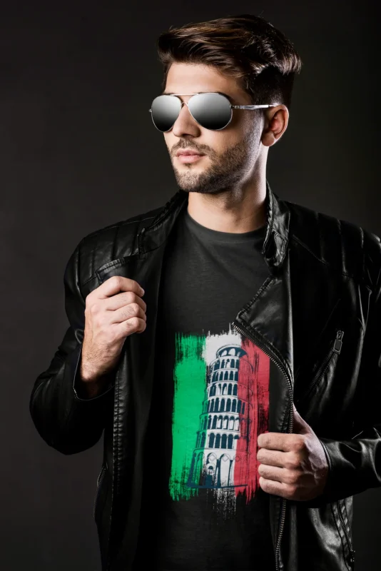 Italian Leaning Tower of Pisa Men's T-Shirt