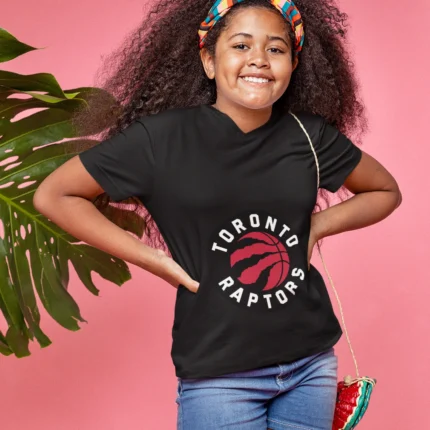 Toronto Raptors Inspired Basketball Tee for Girls