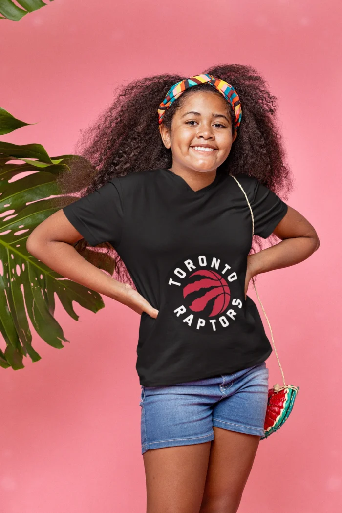 Toronto Raptors Inspired Basketball Tee for Girls