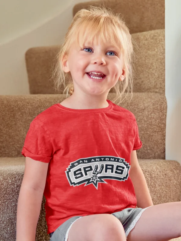 Glittering Victory: San Antonio Spurs Girls Tee