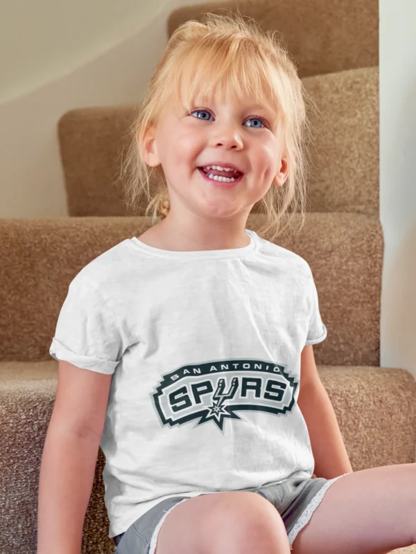 Glittering Victory: San Antonio Spurs Girls Tee