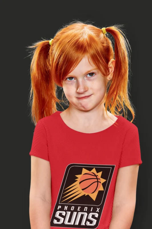 Phoenix Suns Girls Glittery Sunset T-Shirt