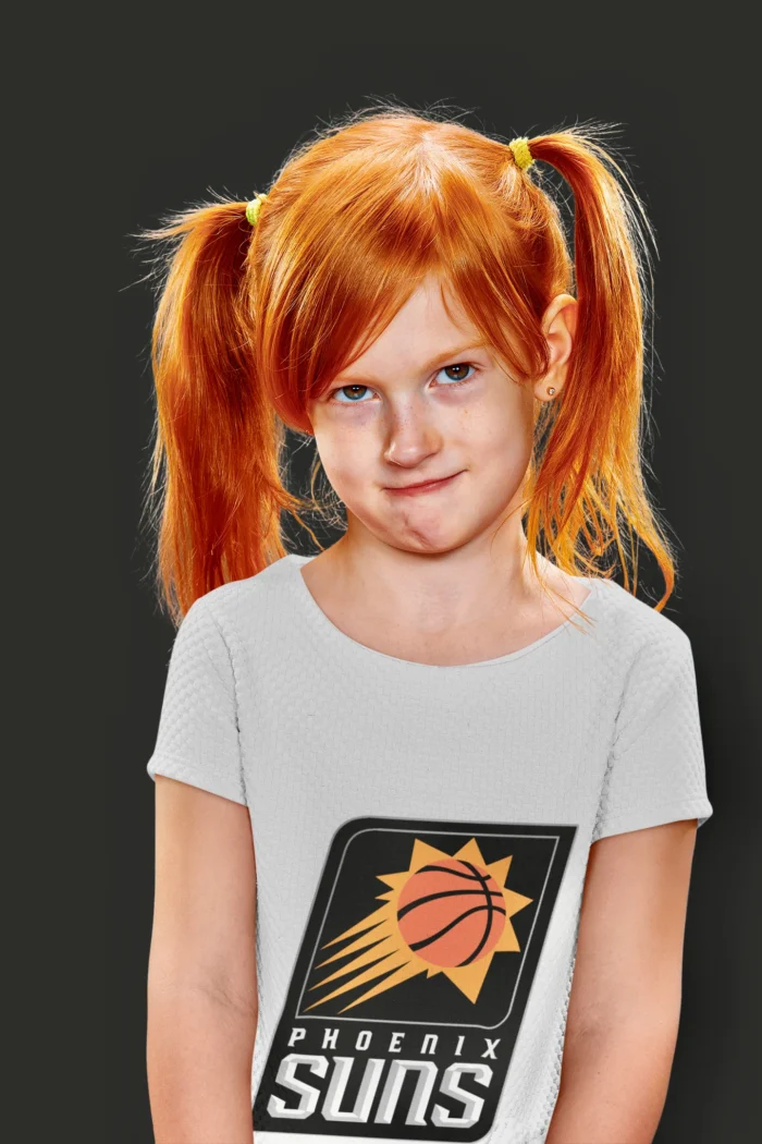 Phoenix Suns Girls Glittery Sunset T-Shirt