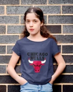 Chicago Bulls Girls Sparkling Spirit T-Shirt