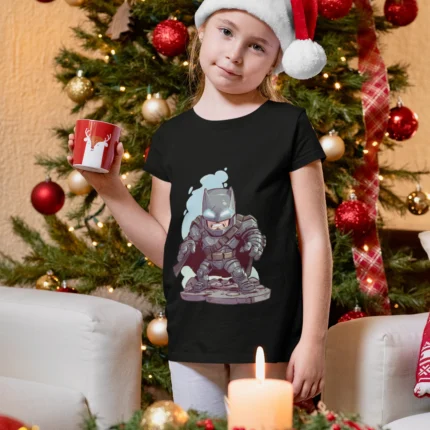 Whimsical Batman Chibi Girls T-Shirt