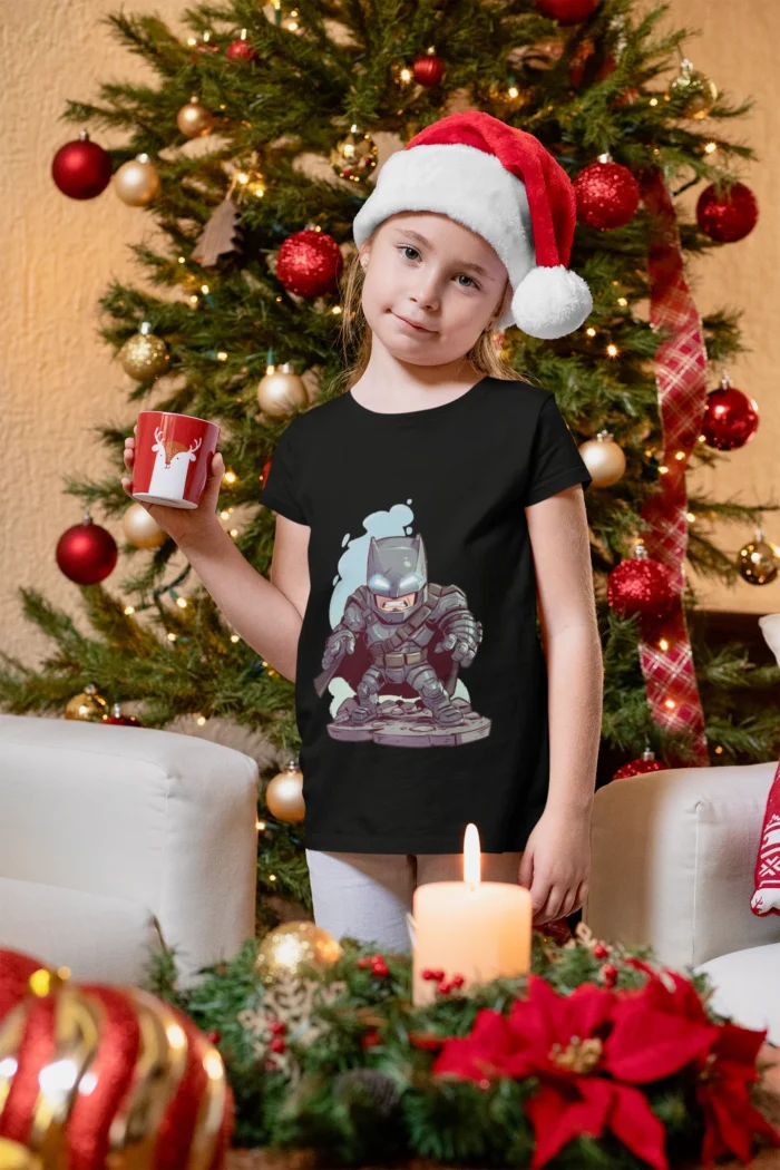 Whimsical Batman Chibi Girls T-Shirt