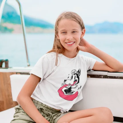 Whimsical Wonders - Weird Mickey Mouse Tee for Girls