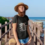 Skate Graffiti Girl Vibes Graphic Tee