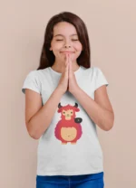 Adorable Monster Hi-Five Girls T-Shirt