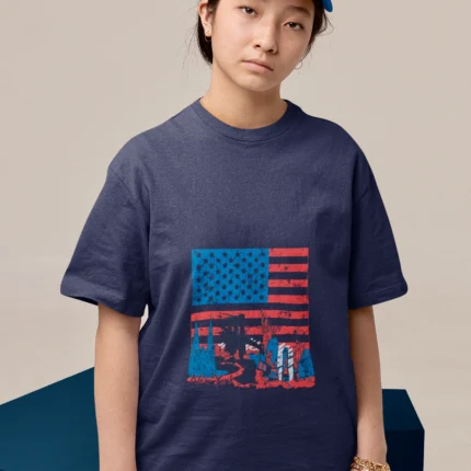 American Flag-Inspired Girl's T-Shirt