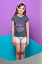 Sacramento Kings Fandom Sparkle: Girls Glitter T-Shirt