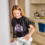 Kings, this shirt is a perfect blend of comfort and fandom for girls who love to showcase their team pride.