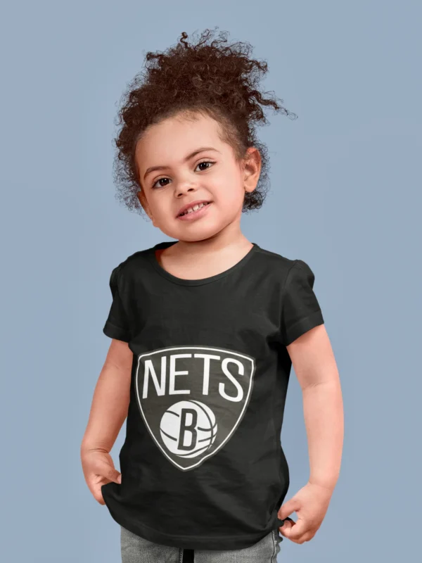 Brooklyn Nets Girls Classic Logo Tee